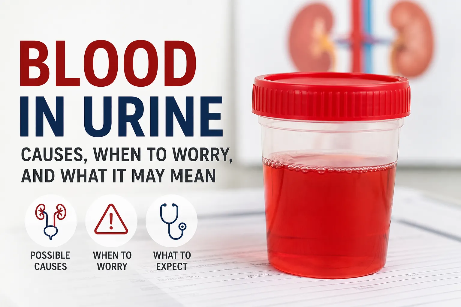 Blood in urine causes and when to worry