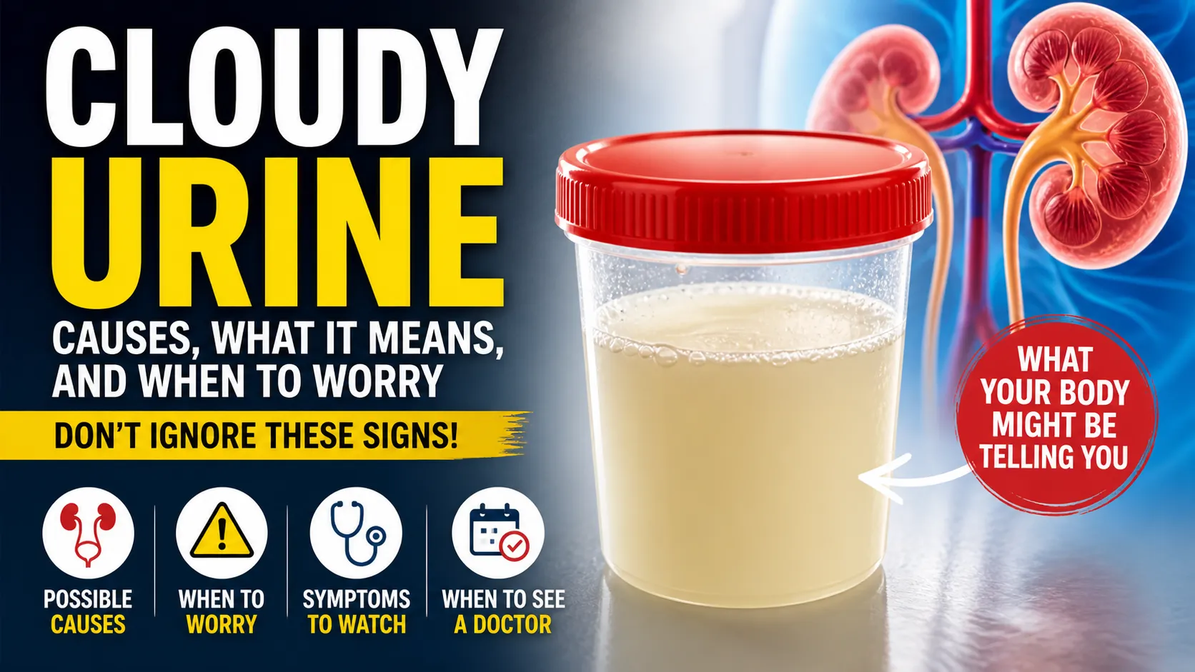 Cloudy urine causes and when to worry