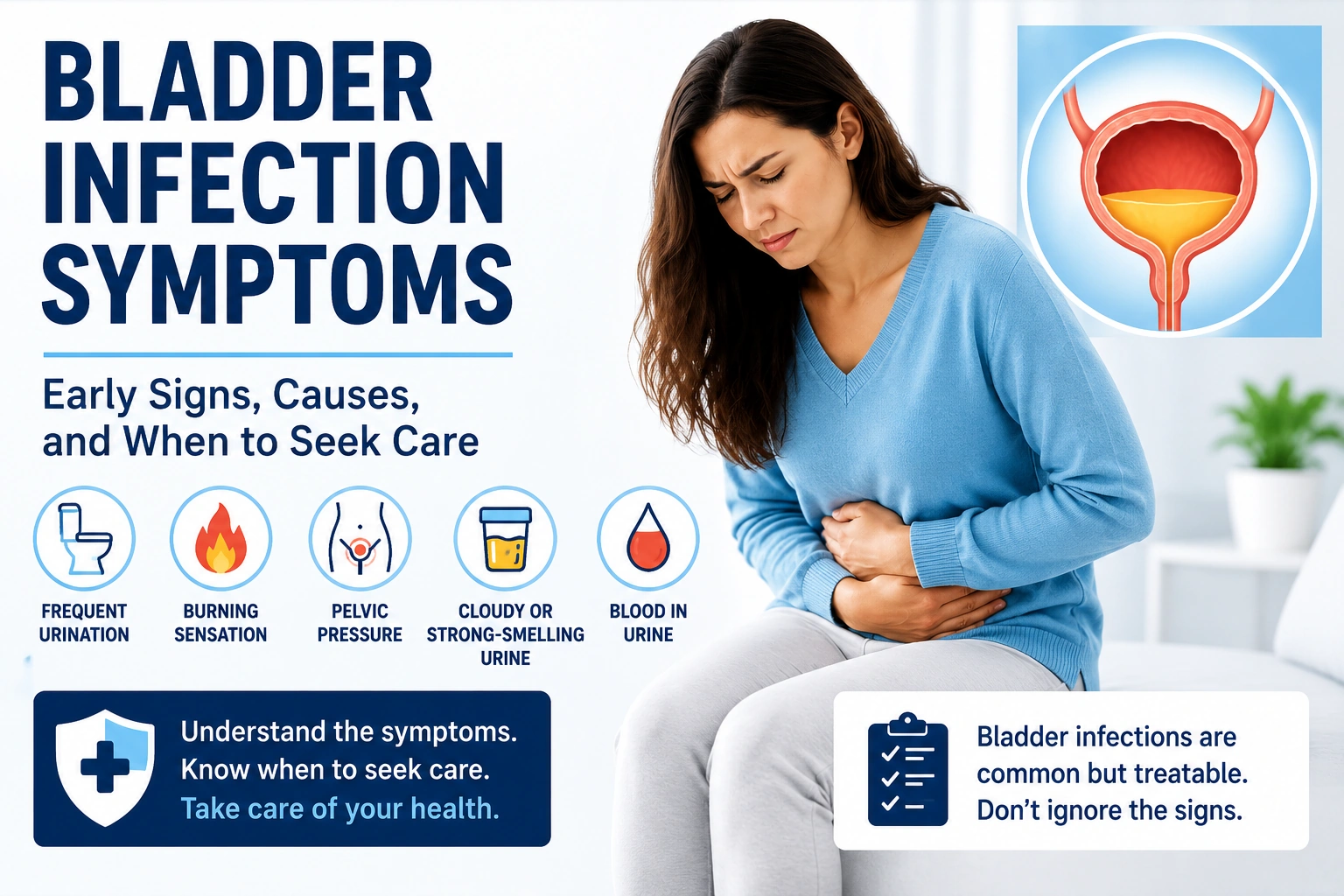 Bladder infection symptoms early signs and when to seek care